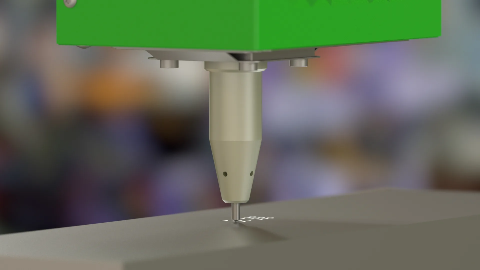 Detalle del punzón 3D del XF510p